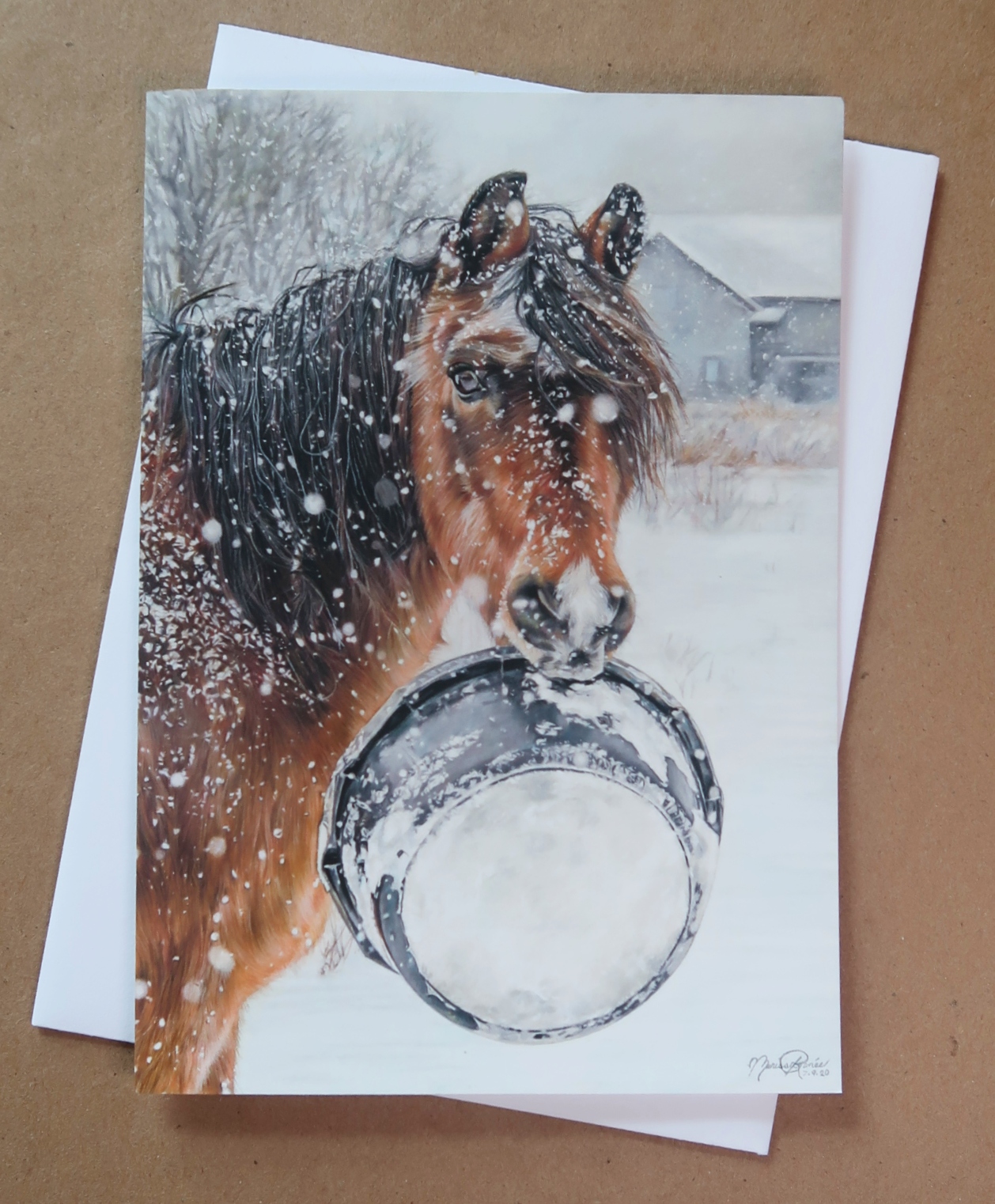  "A Winter Snack" Greeting Cards