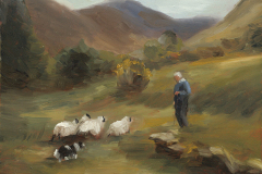 \"The Shepherd\" Oil Sketch